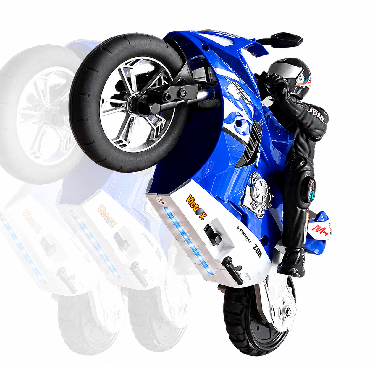 Motocicleta RC auto-estabilizada